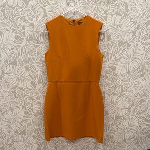French Connection Elegant Orange Sleeveless Dress Size 6